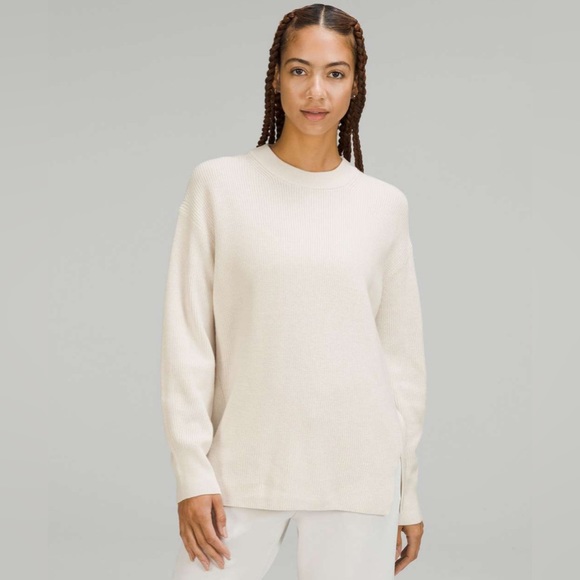 lululemon athletica Sweaters - EUC Lululemon merino wool ribbed crew neck sweater